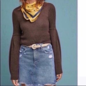 NWT Anthro Moth Bingham Bell Sleeve Sweater